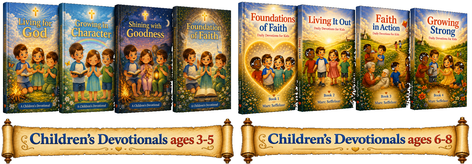 Children’s Devotionals Ages 3-5 & Ages 6-8